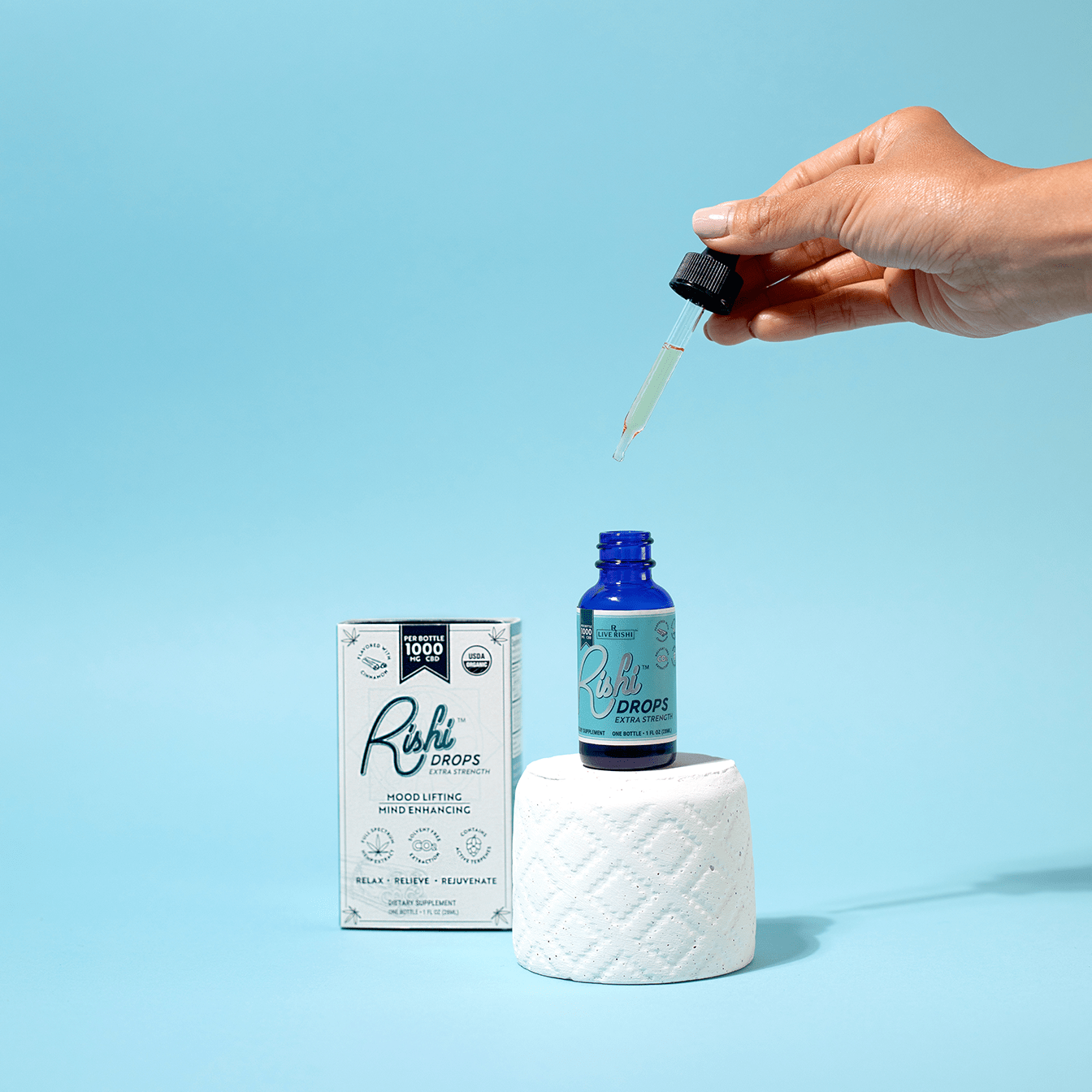 Rishi Drops Full Spectrum CBD - Vanilla Bean (1000 mg)