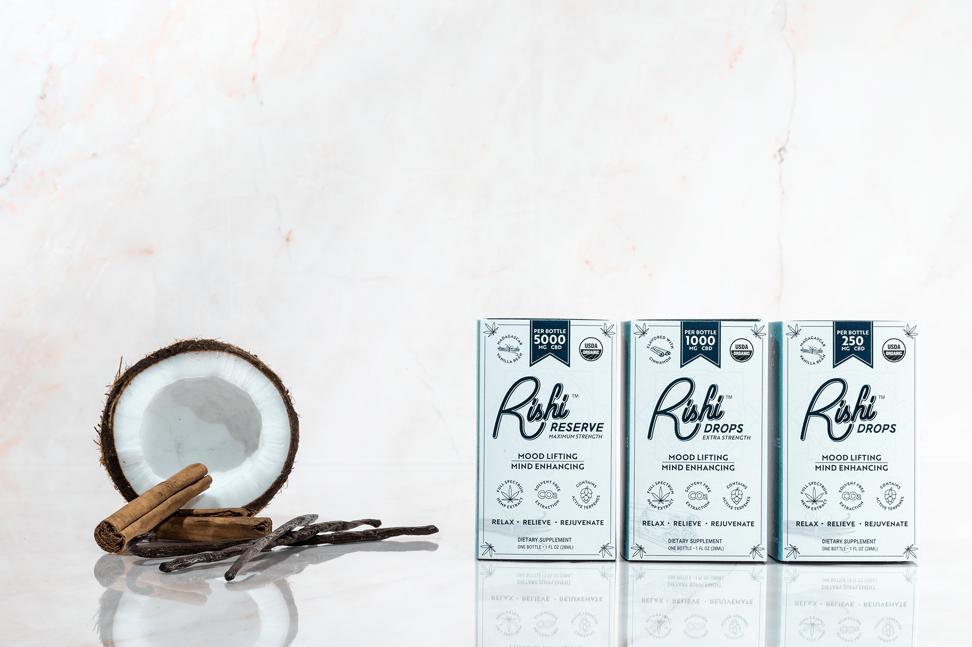 Rishi Drops Full Spectrum CBD - Vanilla Bean (5000 mg)