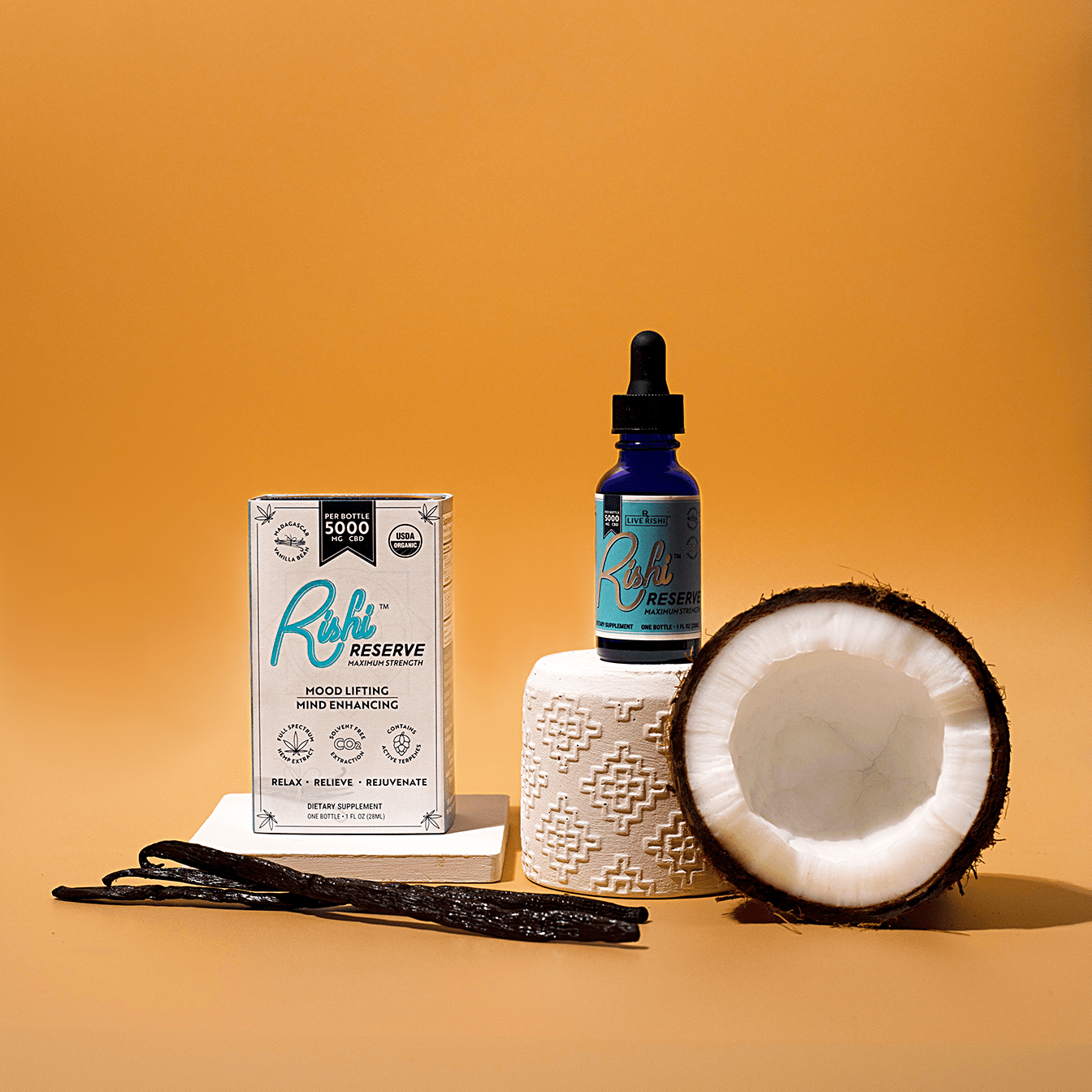 Rishi Drops Full Spectrum CBD - Cinnamon (5000 mg)