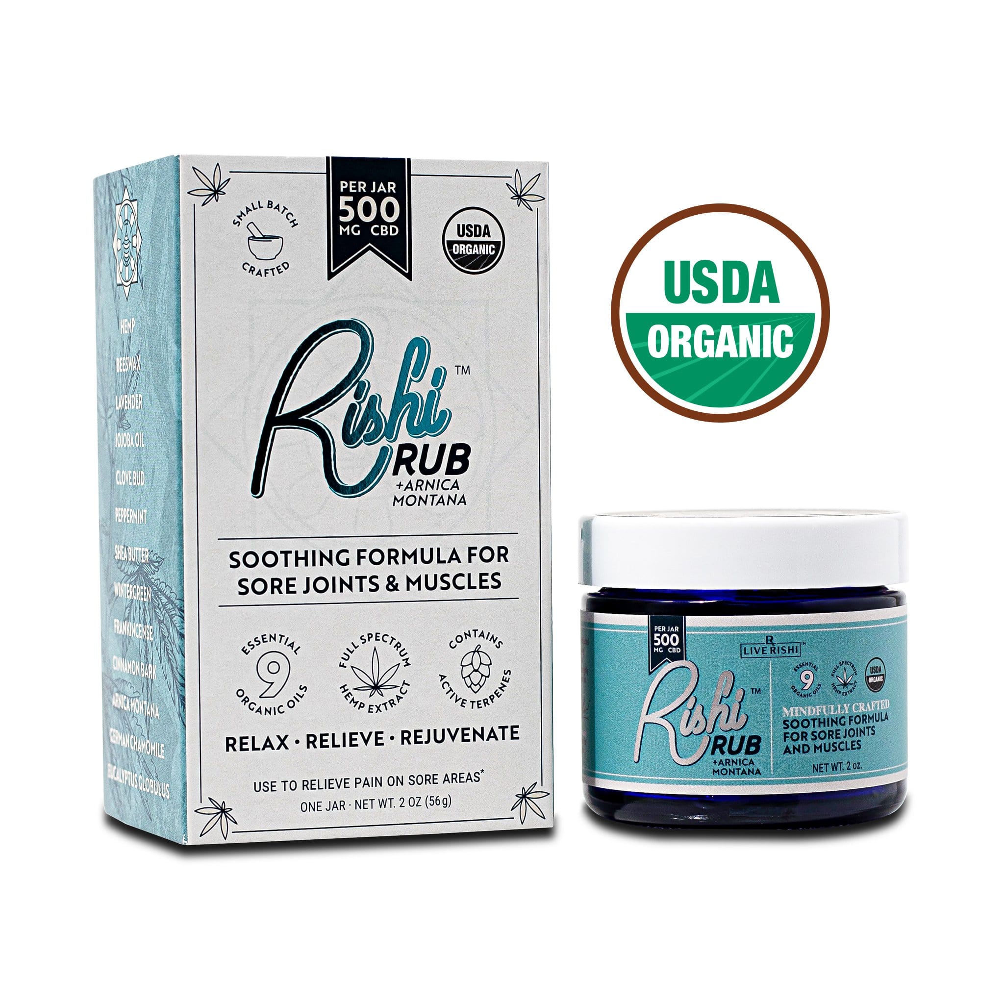 Rishi Rub CBD with Arnica (125 mg)